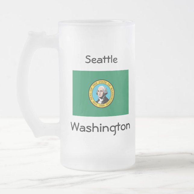 Washington Flag Map City Tasse (Links)