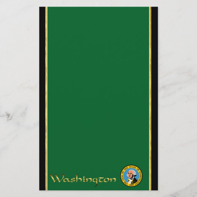 Washington-Flagge Briefpapier (Vorderseite)