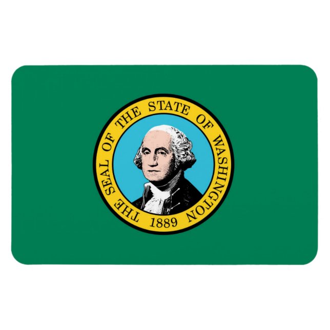 Washington-Flagge Magnet (Horizontal)