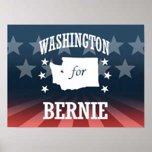 WASHINGTON FÜR BERNIE-SANDPAPIERSCHLEIFMASCHINEN POSTER