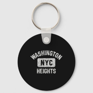 Washington Heights Nyc Gym Style gestört White Schlüsselanhänger