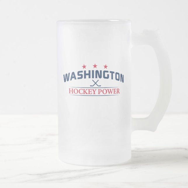 Washington Hockey Power Mattiert Glass Tasse (Rechts)