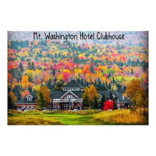 Washington Hotel Clubhouse im Herbst Fotodruck