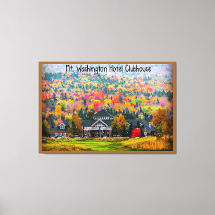 Washington Hotel Clubhouse im Herbst Leinwanddruck
