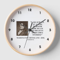Washington Irving glaubt immer an verlorene Geschi