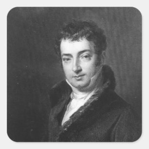 Washington Irving Quadratischer Aufkleber