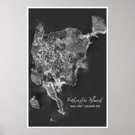 Washington Island Door Landkreis WI 1938 Luftschif Poster