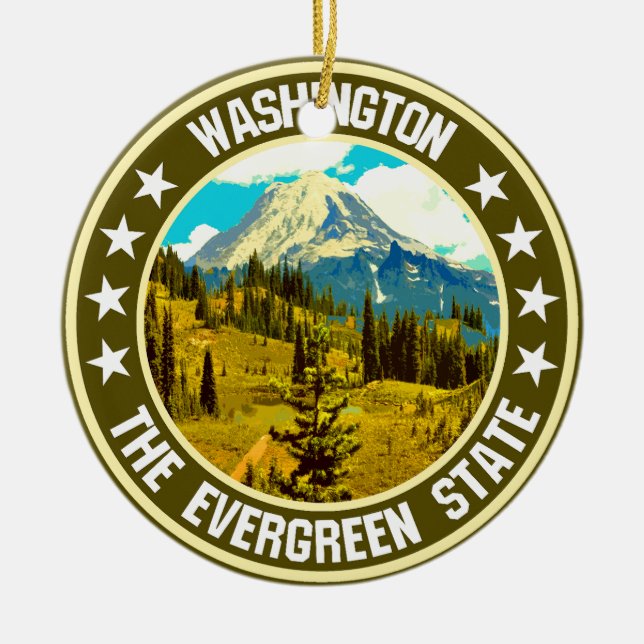 Washington Keramik Ornament (Vorne)