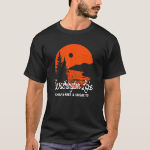 Washington Lake Shark Free and Unsalted Vacation S T-Shirt