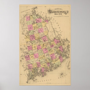 Washington Landkreis, Maine Poster
