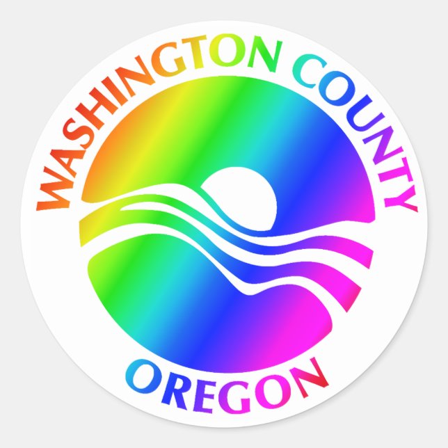 Washington Landkreis Pride Stickers (Vorderseite)