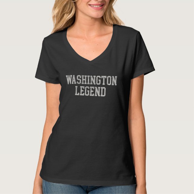 Washington Legend  Vintage Distressed T-Shirt (Vorderseite)