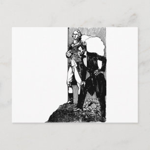 Washington Lincoln Postkarte