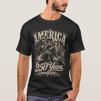 Washington & Lincoln Rocken Amerika zum 250. Jubil T-Shirt