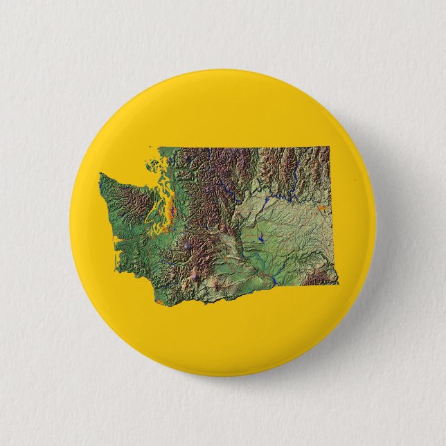 Washington Map Button (Vorderseite)