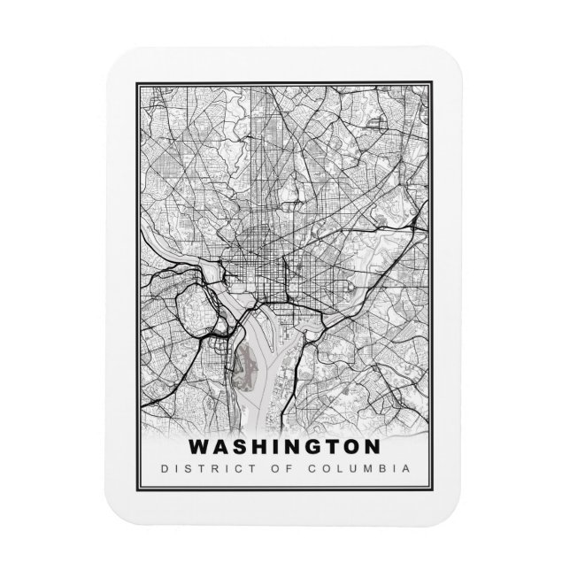 Washington Map Magnet (Vertikal)