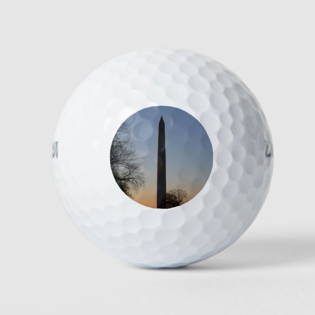 Washington Monument at Sunset Golfball (Vorderseite)