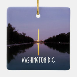 Washington Monument at Sunset Keramikornament