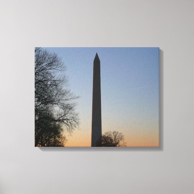 Washington Monument at Sunset Leinwanddruck (Vorderseite)