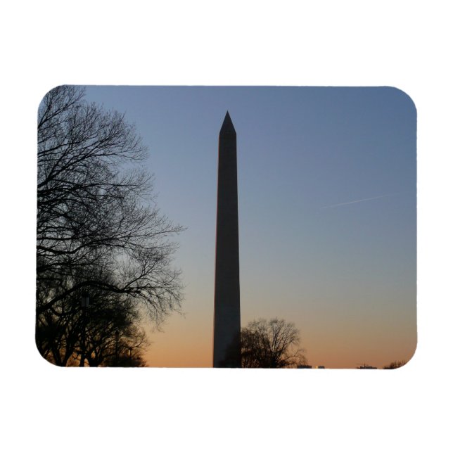 Washington Monument at Sunset Magnet (Horizontal)