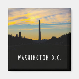 Washington Monument at Sunset Magnet