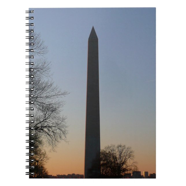 Washington Monument at Sunset Notizblock (Vorderseite)