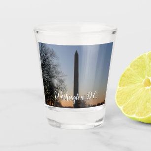 Washington Monument at Sunset Schnapsglas