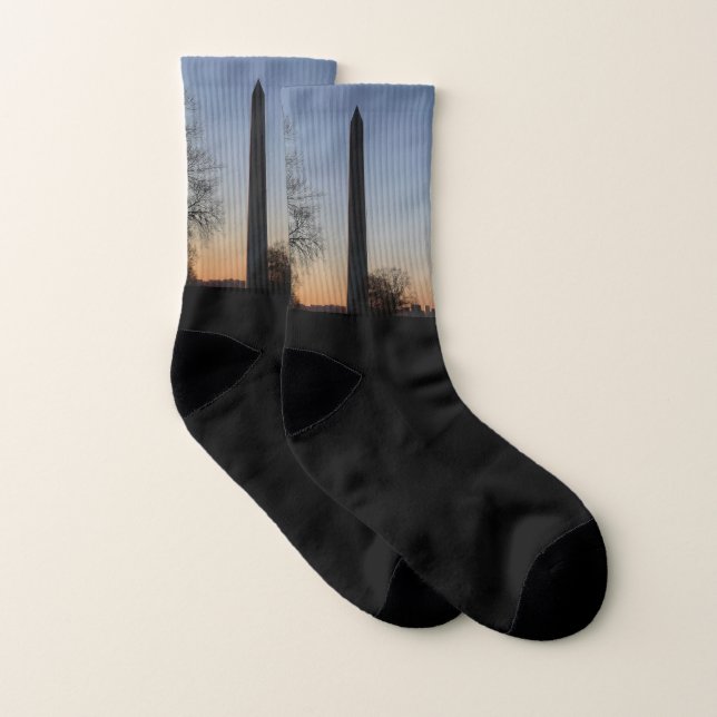 Washington Monument at Sunset Socken (Paar)