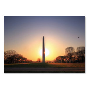 Washington Monument at Sunset Tischnummer