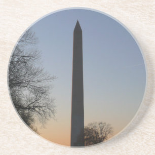 Washington Monument bei Sonnenuntergang in DC Getränkeuntersetzer