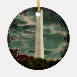 Washington Monument by Night Ornament