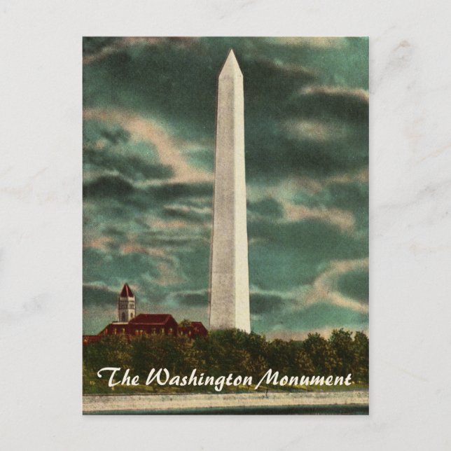 Washington Monument by Night Postcard Postkarte (Vorderseite)