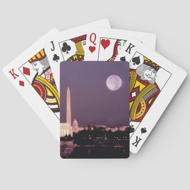 Washington-Monument, die Hauptstadt und Jefferson Spielkarten (Rückseite)