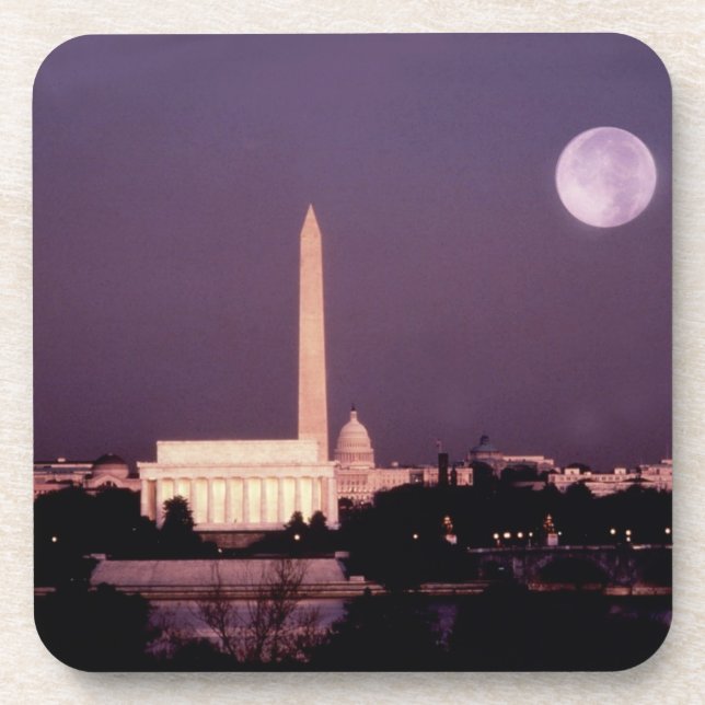 Washington-Monument, die Hauptstadt und Jefferson Untersetzer (Vorderseite)