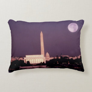 Washington-Monument, die Hauptstadt und Jefferson Zierkissen