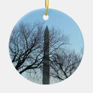 Washington Monument im Winter I Landschaft Keramikornament