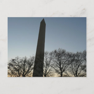 Washington Monument im Winter II Landschaft Postkarte