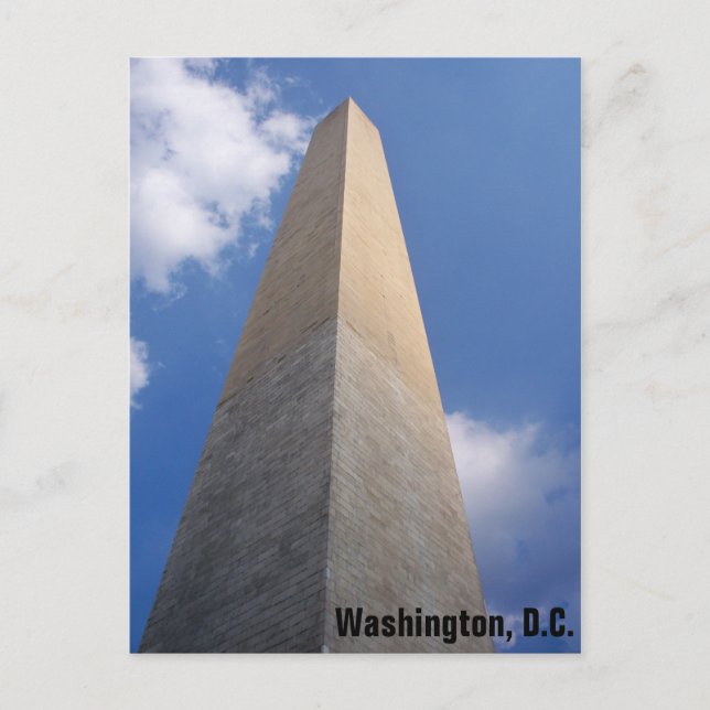 Washington Monument Postcard DC Fieldtrip Souvenir Postkarte (Vorderseite)