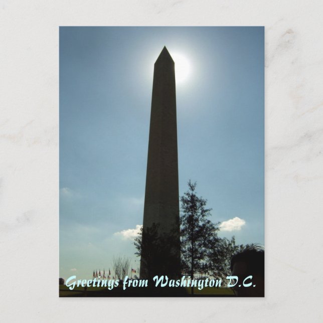 Washington Monument Postcard Postkarte (Vorderseite)