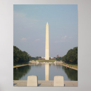 Washington Monument und Reflecting Pool Poster