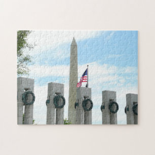 Washington Monument und WWII-Denkmal in DC