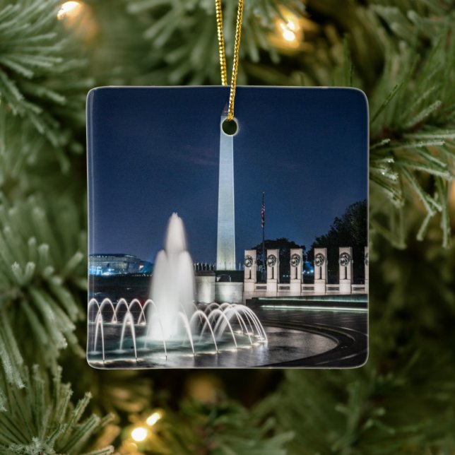 Washington Monument USA George Washington Keramikornament (Baum)
