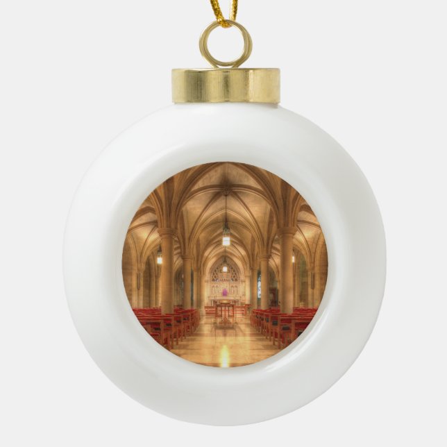 Washington National Cathedral Bethlehem Kapelle Keramik Kugel-Ornament (Vorderseite)