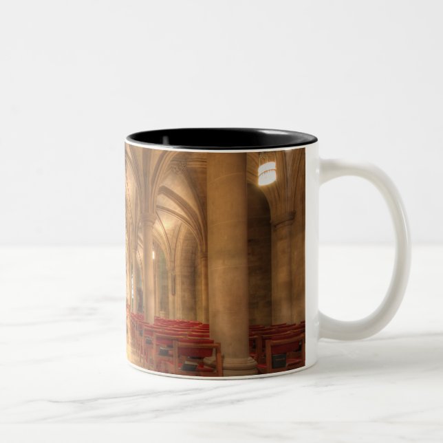 Washington National Cathedral Bethlehem Kapelle Zweifarbige Tasse (Rechts)