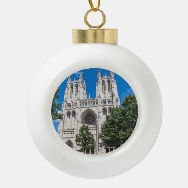 Washington National Cathedral Keramik Kugel-Ornament (Vorderseite)
