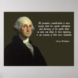 Washington-Öffentlichkeits-Schulden Poster