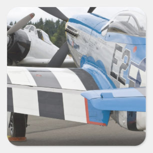 Washington, Olympia, Militärairshow. 4 Quadratischer Aufkleber