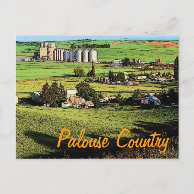 Washington Palouse Postcard Postkarte (Vorderseite)