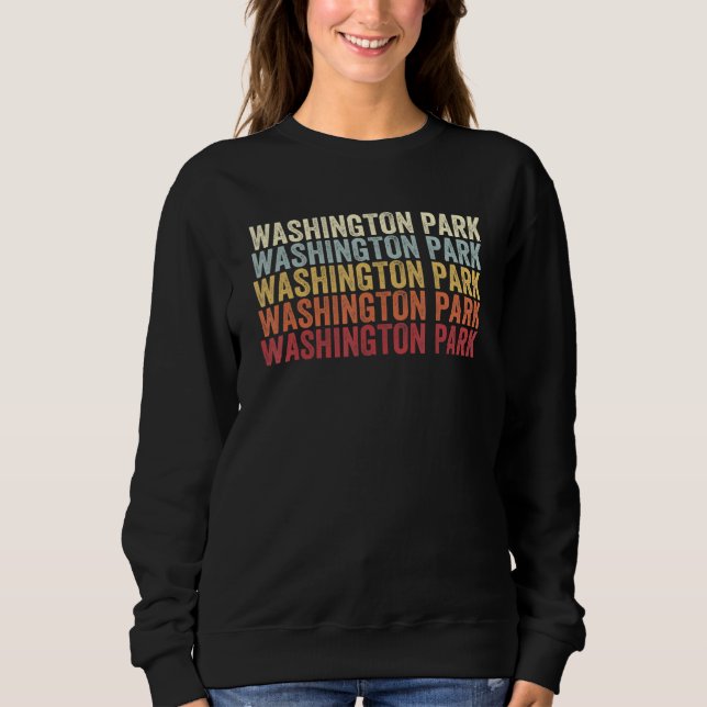 Washington Park Florida Washington Park FL Retro V Sweatshirt (Vorderseite)