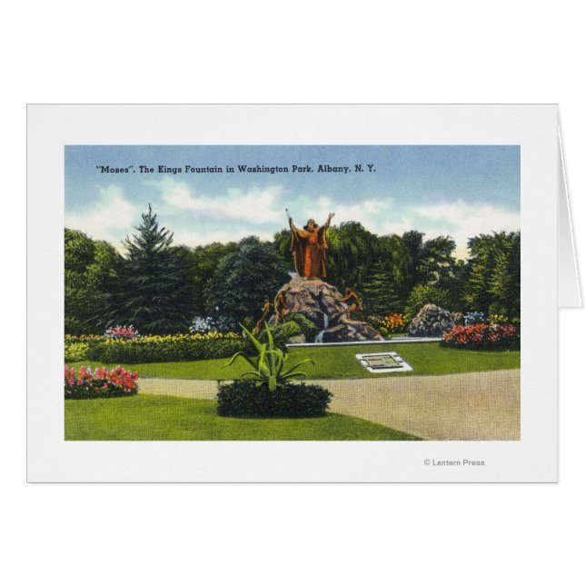 Washington Park View of the Kings Fountain, (Vorderseite (Horizontal))